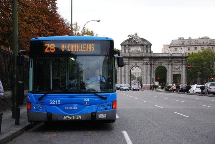 Viajar en la EMT de Madrid será gratis en hora punta durante dos semanas 