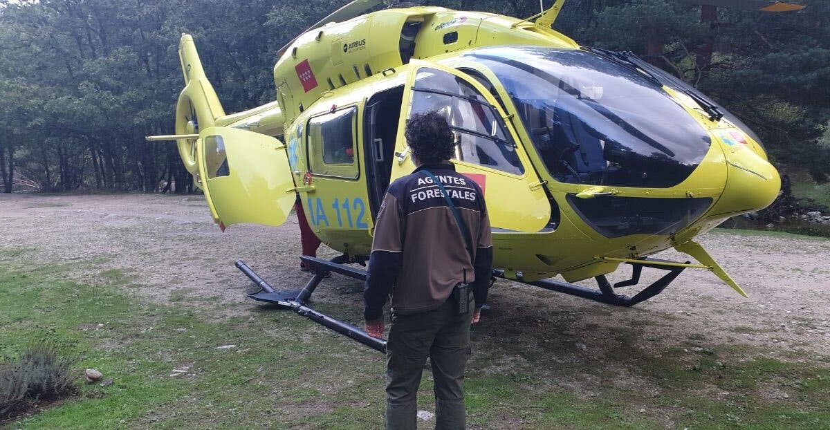 Heridas dos mujeres al caer al río en Rascafría por un talud de cinco metros 