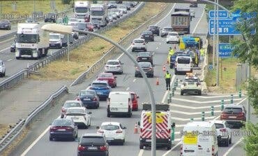Un accidente múltiple en Rivas provoca importantes retenciones en la A-3