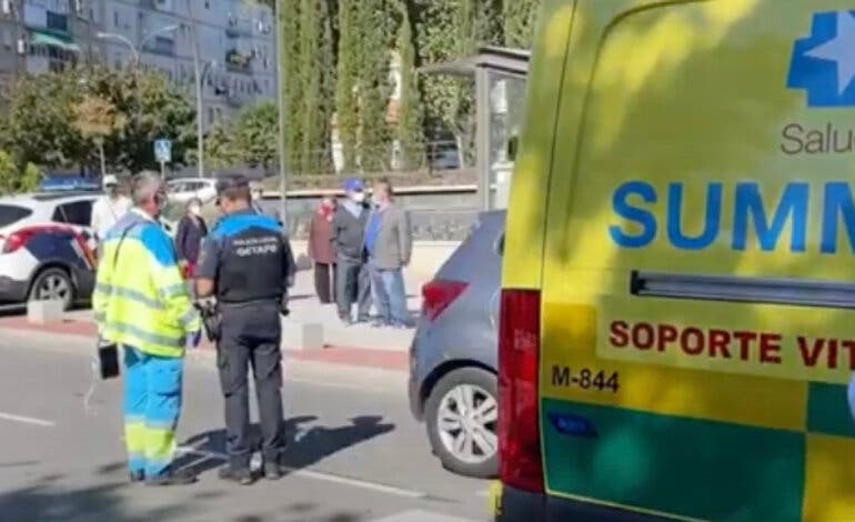 Herido un niño de 10 años tras ser atropellado por un coche en Getafe 