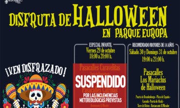 Torrejón suspende el Halloween infantil de esta tarde  en Parque Europa por la lluvia
