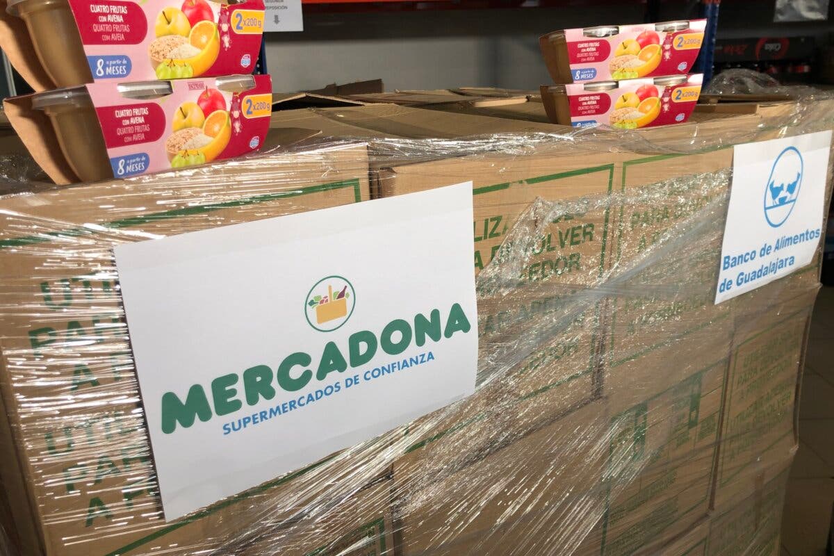 Mercadona dona más de 700 kilos de alimentos infantiles al Banco de Alimentos de Guadalajara 