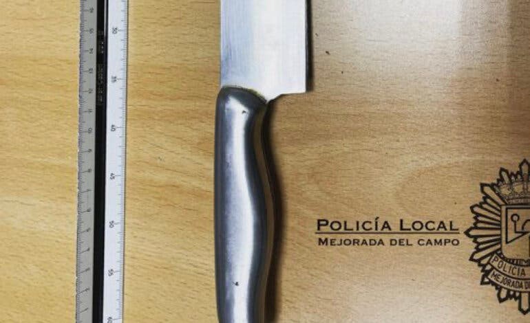 Requisan a un menor en Mejorada del Campo un cuchillo de grandes dimensiones