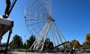 Nos colamos en el montaje del parque temático navideño de Torrejón de Ardoz