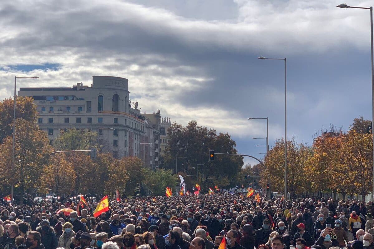 Miles de personas protestan contra el Gobierno en Madrid por la reforma de la Ley de Seguridad Ciudadana