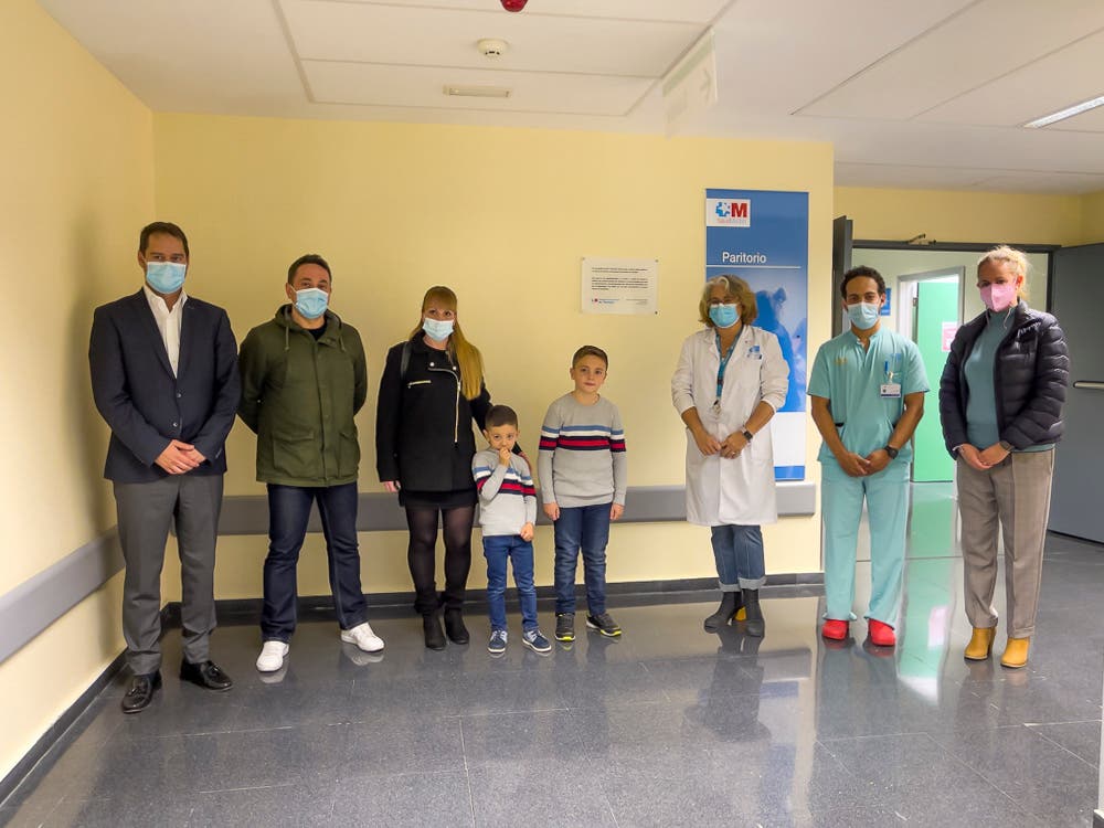 El Hospital de Torrejón de Ardoz rindió homenaje a Iker, el primer bebé nacido en el centro sanitario