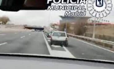 Detenido tras una persecución por la M-40 después de robar un jamón, cigalas y langostinos en un supermercado 