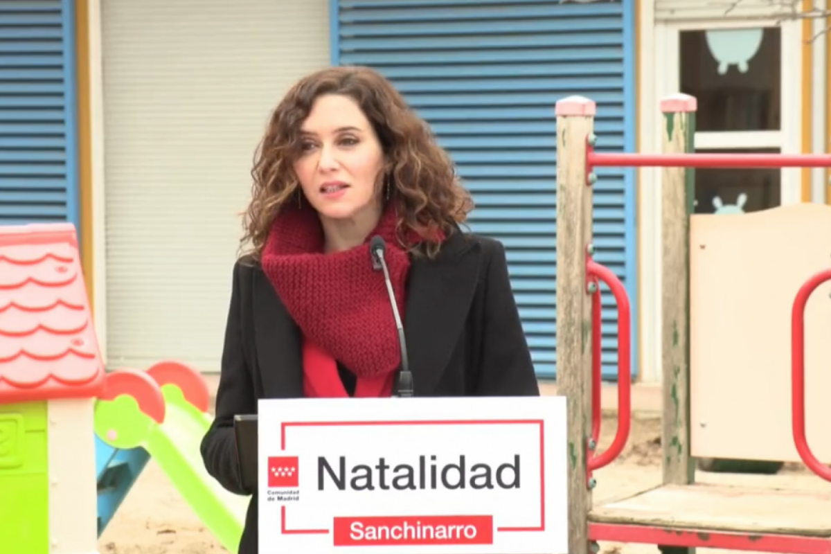 Ayuso presenta el plan para aumentar la natalidad en Madrid «más ambicioso de Europa» 