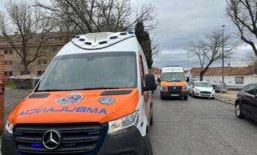 Trasladado al hospital tras sufrir un accidente laboral en Mejorada del Campo