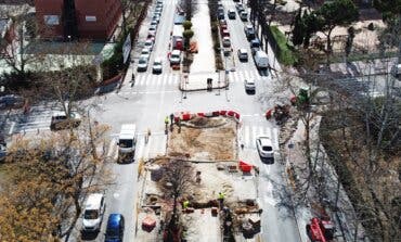 Torrrejón de Ardoz está construyendo una gran rotonda en la intersección de las calles La Plata y Cañada 