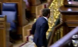 Casado abandona el Congreso tras su última intervención como presidente del PP 