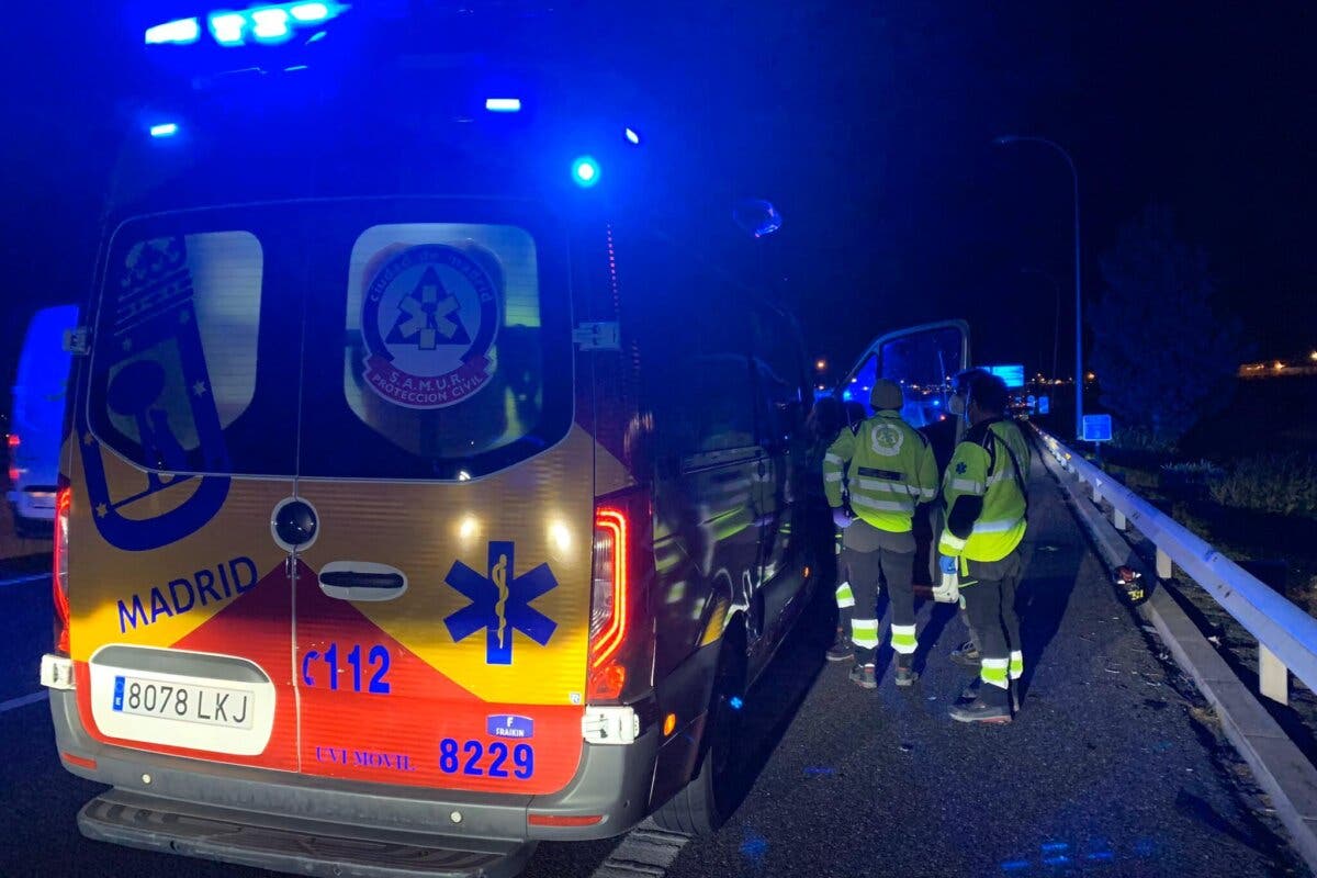 Herido grave un motorista de 30 años tras un accidente en la M-21