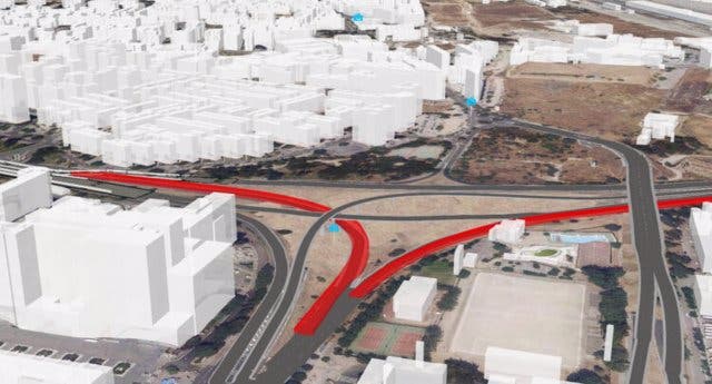 Un nuevo viaducto conectará de forma directa la M-607 con el Paseo de la Castellana a partir de esta noche