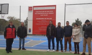 La Comunidad de Madrid construye una pista multideportiva en el parque Olof Palme de Torres de la Alameda