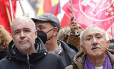 Los sindicatos solo logran reunir en Madrid a 500 personas en una manifestación para «contener los precios» sin bajar impuestos