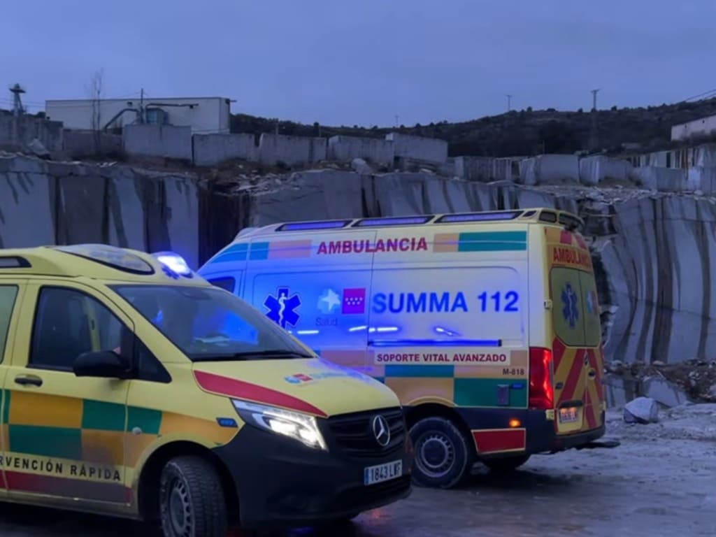 Muere un joven de 30 años aplastado por una piedra de 20.000 kilos en Madrid