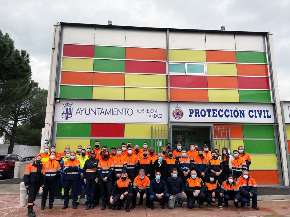Torrejón de Ardoz realiza un acto de reconocimiento a los voluntarios de Protección Civil