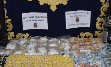 Desmantelado un centro de corte y distribución de cocaína en Guadalajara