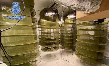 Detenido el responsable de una plantación indoor de marihuana en un chalet de lujo de Fuente el Saz