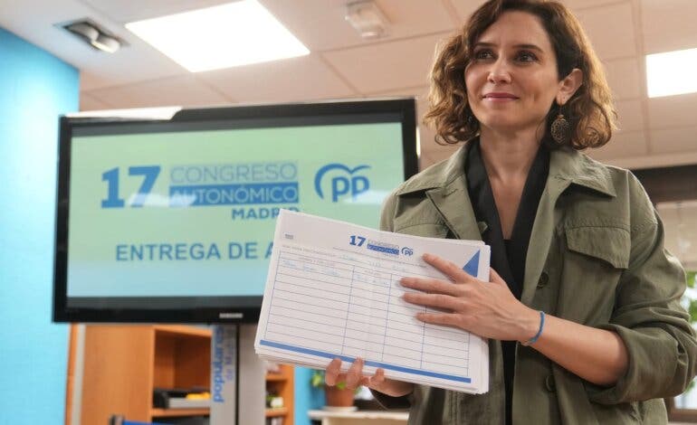 Ayuso, proclamada candidata única para presidir el PP de Madrid