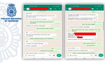La Policía alerta de una nueva estafa a través de WhatsApp en la que simulan ser un familiar en apuros
