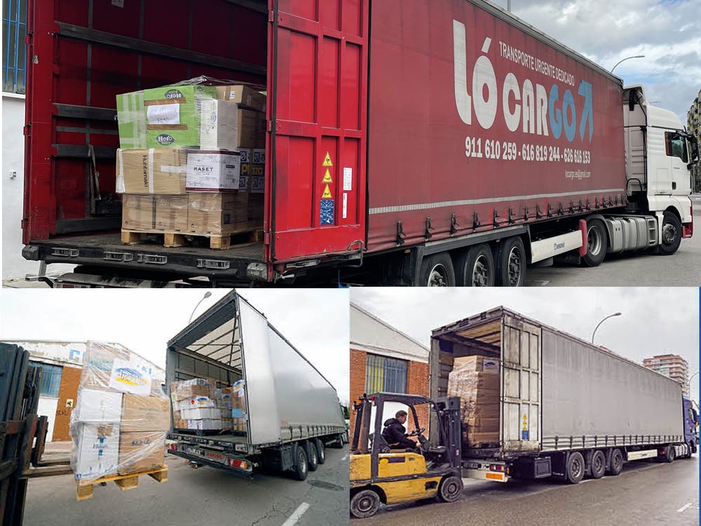 Torrejón de Ardoz envía tres trailers de ayuda humanitaria a Ucrania y recauda más de 75.000 euros 