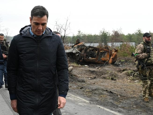 Sánchez se muestra «conmovido» tras visitar Ucrania y anuncia un gran envío de armamento  