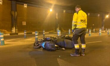 Muere un motorista de 27 años en un accidente en el túnel de María de Molina