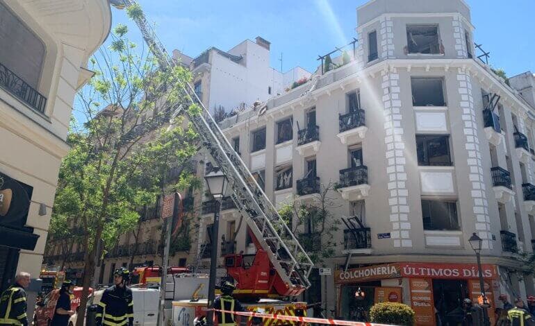 La explosión de un edifico en Madrid deja finalmente dos muertos y 19 heridos