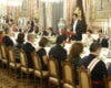 El emitir de Catar anuncia inversiones en España por 4.720 millones de euros en la cena de gala ofrecida por los reyes 