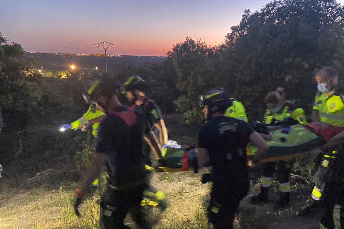 Trasladado a La Paz un ciclista de 24 años al caerse en un camino de difícil acceso