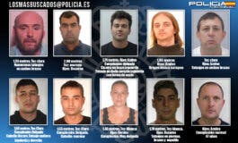 La Policía busca a diez peligrosos fugitivos que podrían encontrarse en España