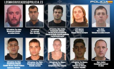 La Policía busca a diez peligrosos fugitivos que podrían encontrarse en España