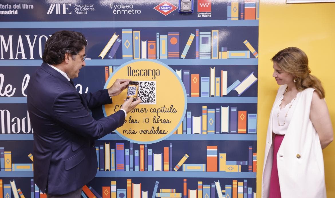 Metro de Madrid ofrecerá gratuitamente la descarga de los primeros capítulos de los diez libros más vendidos del momento