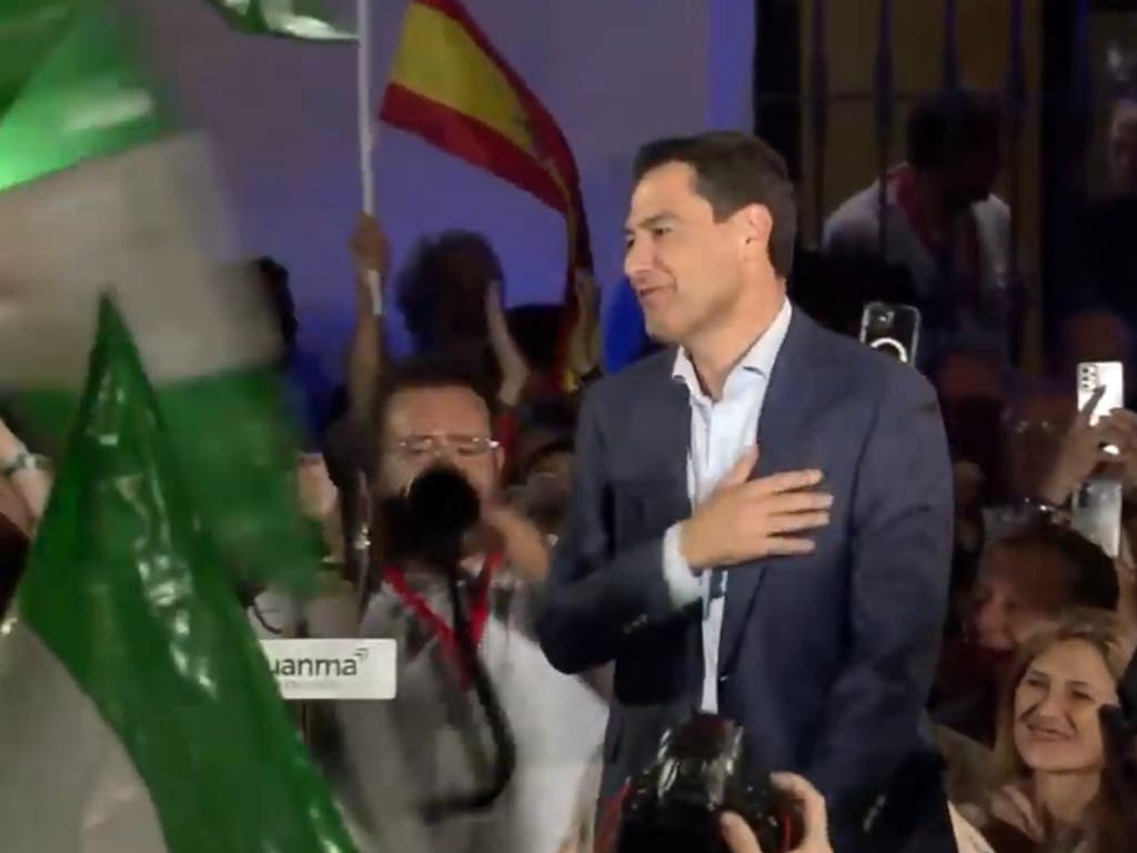 El PP arrasa en Andalucía con mayoría absoluta y el PSOE logra su peor resultado histórico