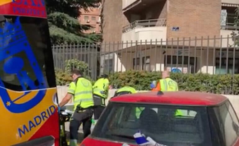 Herido grave un hombre tras ser atropellado por un coche en Madrid