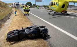 Muere un motorista de 38 años en la M-501