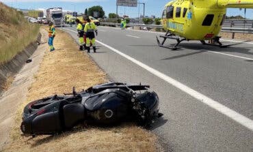 Muere un motorista de 38 años en la M-501