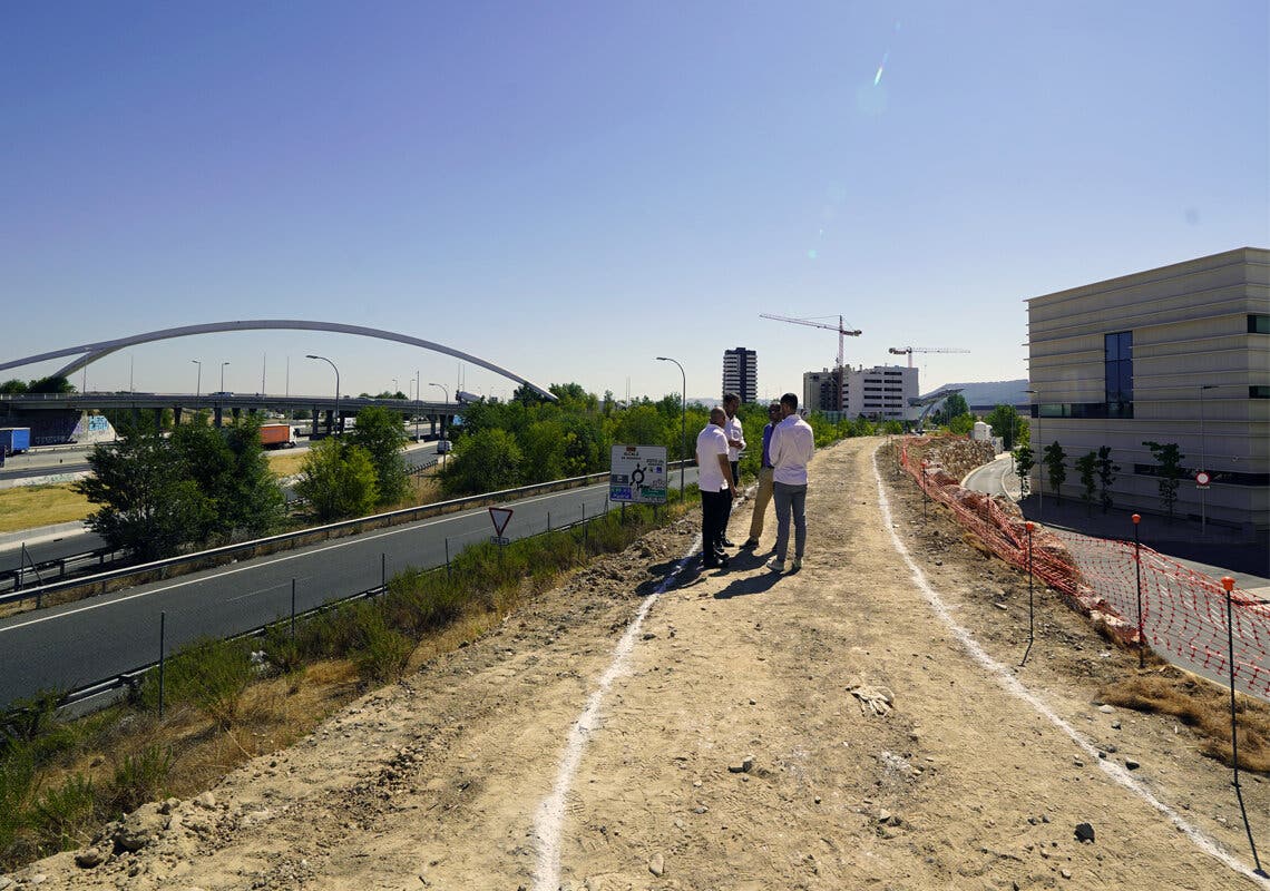 Avanzan las obras de la quinta fase del Anillo Ciclista de Torrejón de Ardoz