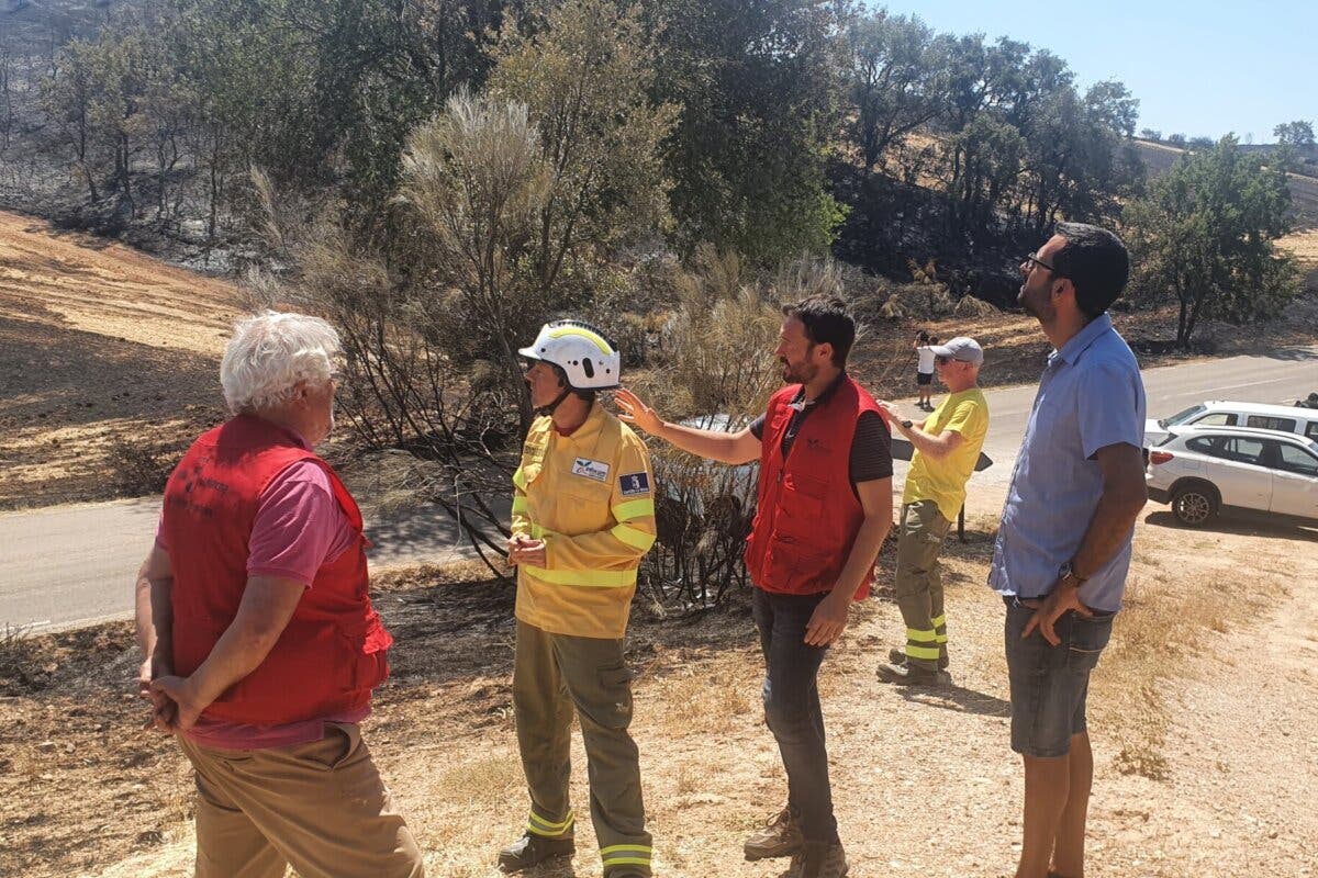 Pasa a nivel 1 el incendio de Humanes (Guadalajara), posiblemente provocado por una cosechadora