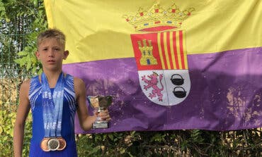 El niño de Torrejón Mateo Bermejo logra tres medallas en el Campeonato Nacional Base de gimnasia artística