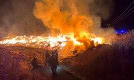 Declarado esta madrugada un incendio que afecta a unos 8.000 metros cuadrados en Guadalix de la Sierra 