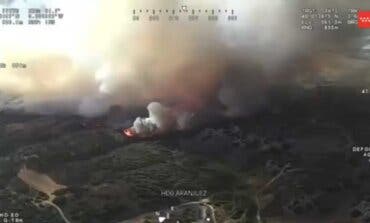 Estabilizado un incendio forestal en Aranjuez que ha obligado a desalojar casas y naves cercanas 