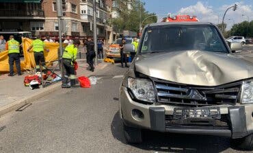 Herido grave un motorista al chocar contra un todoterreno en la Avenida de América