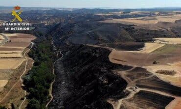 Investigado el conductor de una cosechadora por provocar el incendio de Cerezo de Mohernando (Guadalajara)