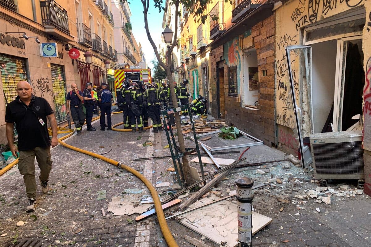 Una mujer herida grave en una explosión en el barrio madrileño de Malasaña