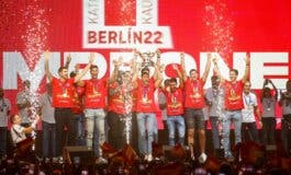 La selección española de baloncesto recibió el cariño de la afición en Madrid por su cuarto Eurobasket