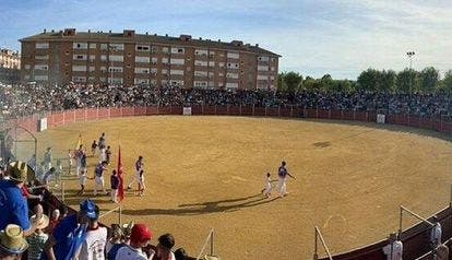 Muere un trabajador de la plaza de toros de Fuenlabrada corneado por un toro que saltó al callejón