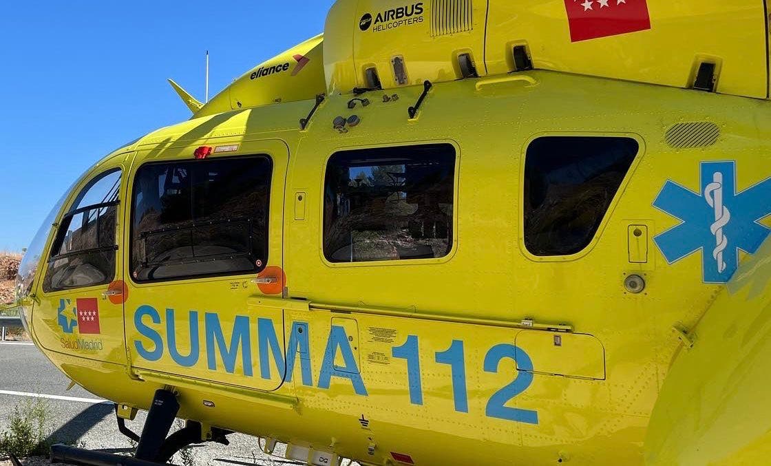 Muere un motorista al chocar frontalmente contra un turismo  en la M-626