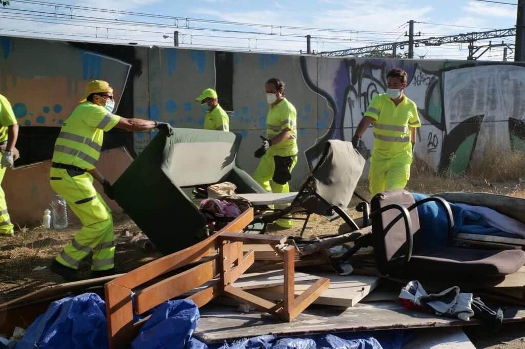 Madrid desmantela otro asentamiento chabolista y ya van 177 este año 